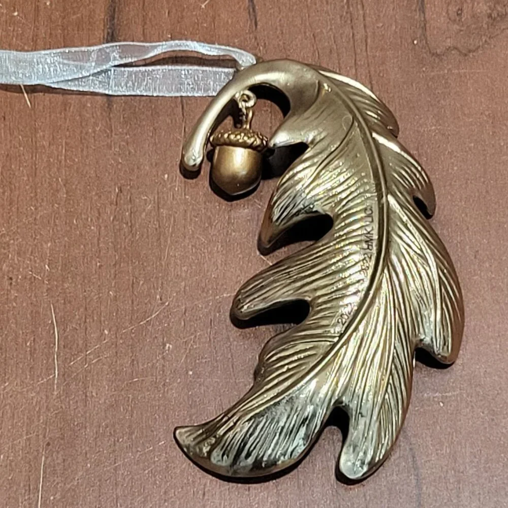 Hallmark Christmas Ornament A New Season Metal Leaf 2022